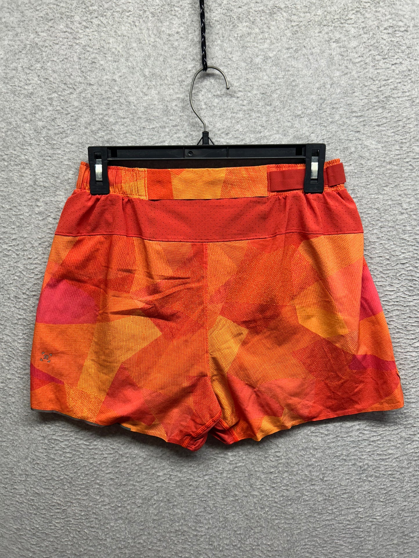 Lululemon Surge Short 4" Size Medium Mesh Mash Orange Multi