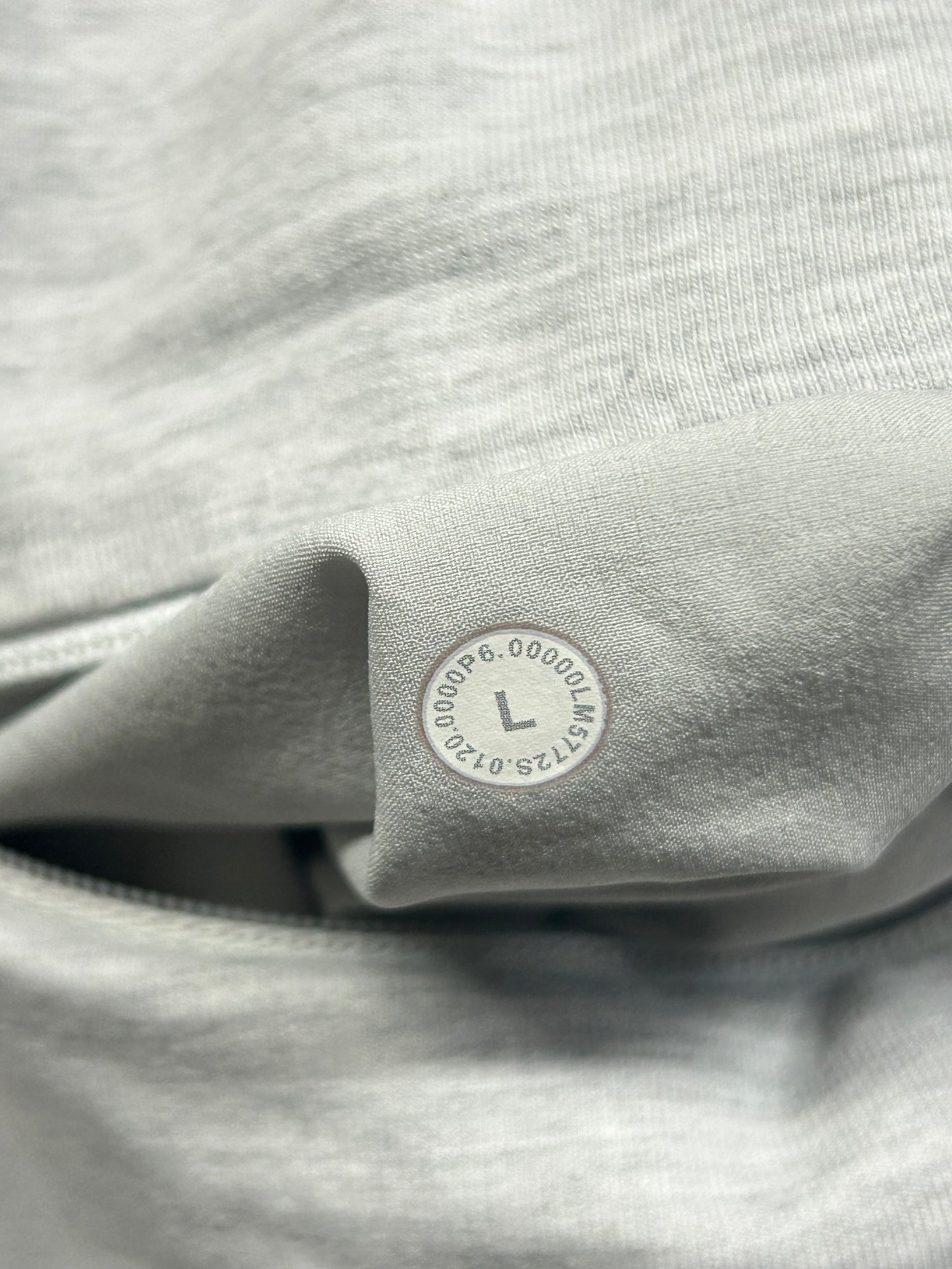 Lululemon City Sweat Pant SHORT 26" Size Large Heathered Ultra Light Grey
