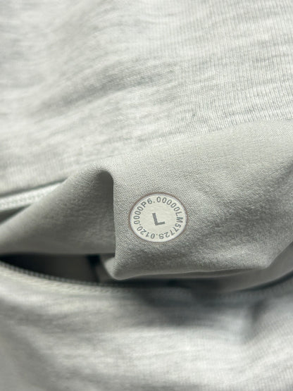 Lululemon City Sweat Pant SHORT 26" Size Large Heathered Ultra Light Grey