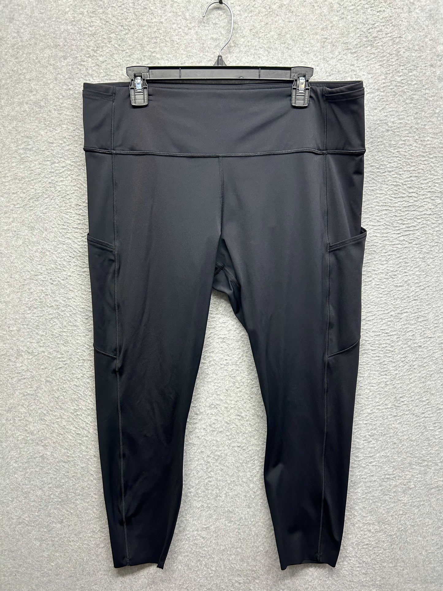 Lululemon Fast & Free 7/8 Tight II Nulux 23" Size 18 Black