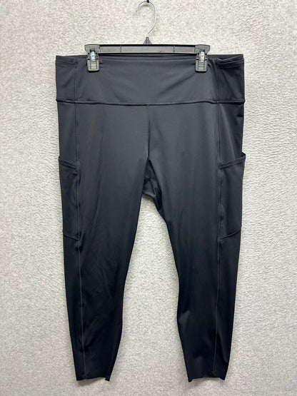 Lululemon Fast & Free 7/8 Tight II Nulux 23" Size 18 Black