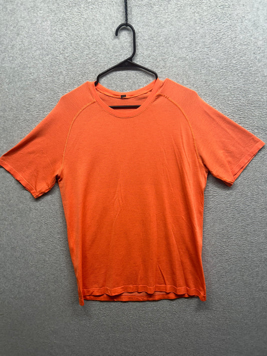 Lululemon Metal Vent Tech Short-Sleeve Shirt Size Large Solar Orange