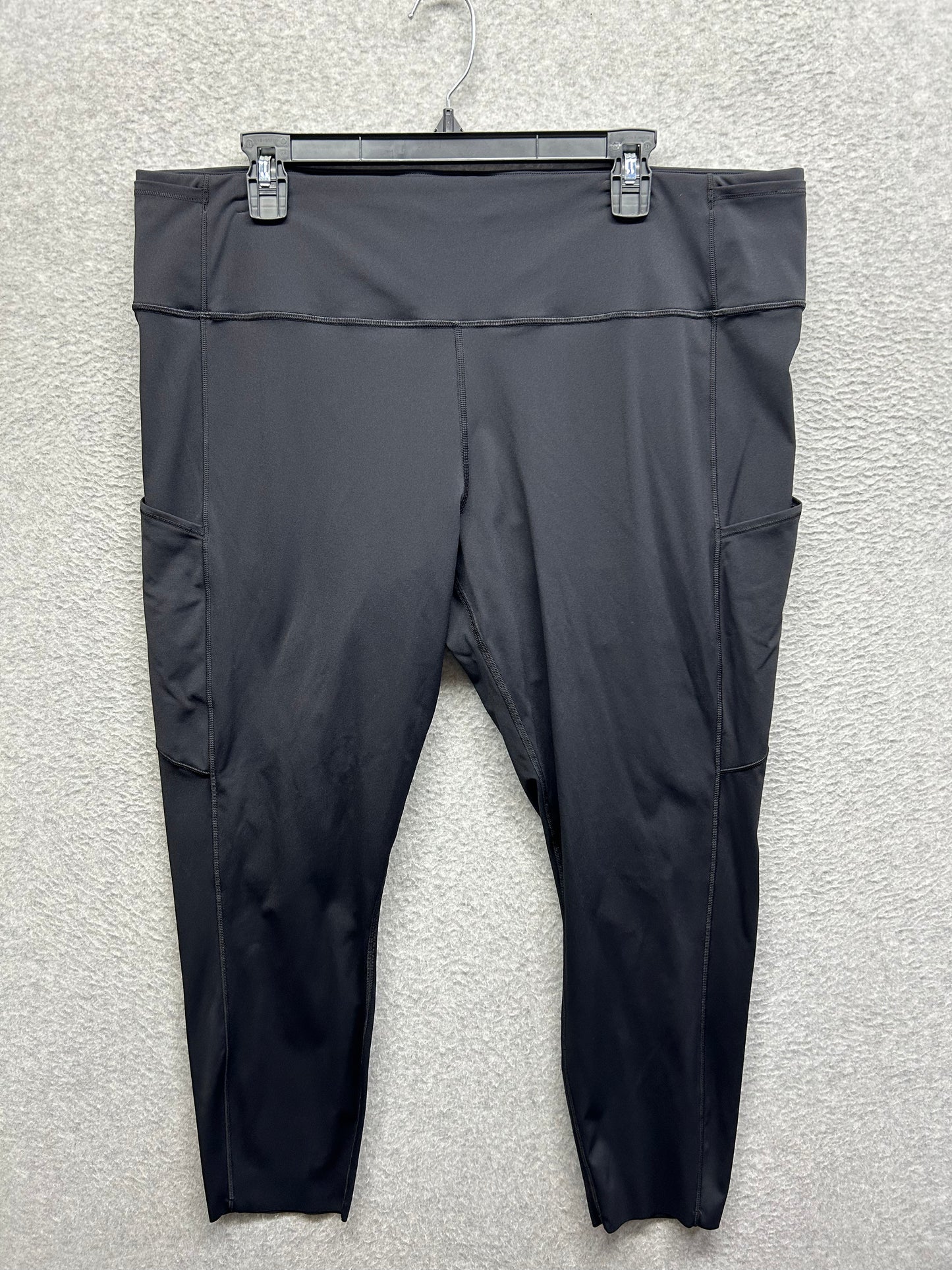 Lululemon Fast & Free 7/8 Tight II Nulux 23" Size 20 Black