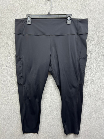 Lululemon Fast & Free 7/8 Tight II Nulux 23" Size 20 Black