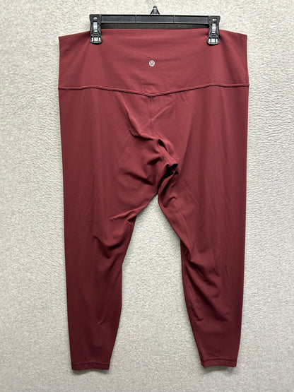 Lululemon Align High-Rise Pant 28" Size 18 Mulled Wine