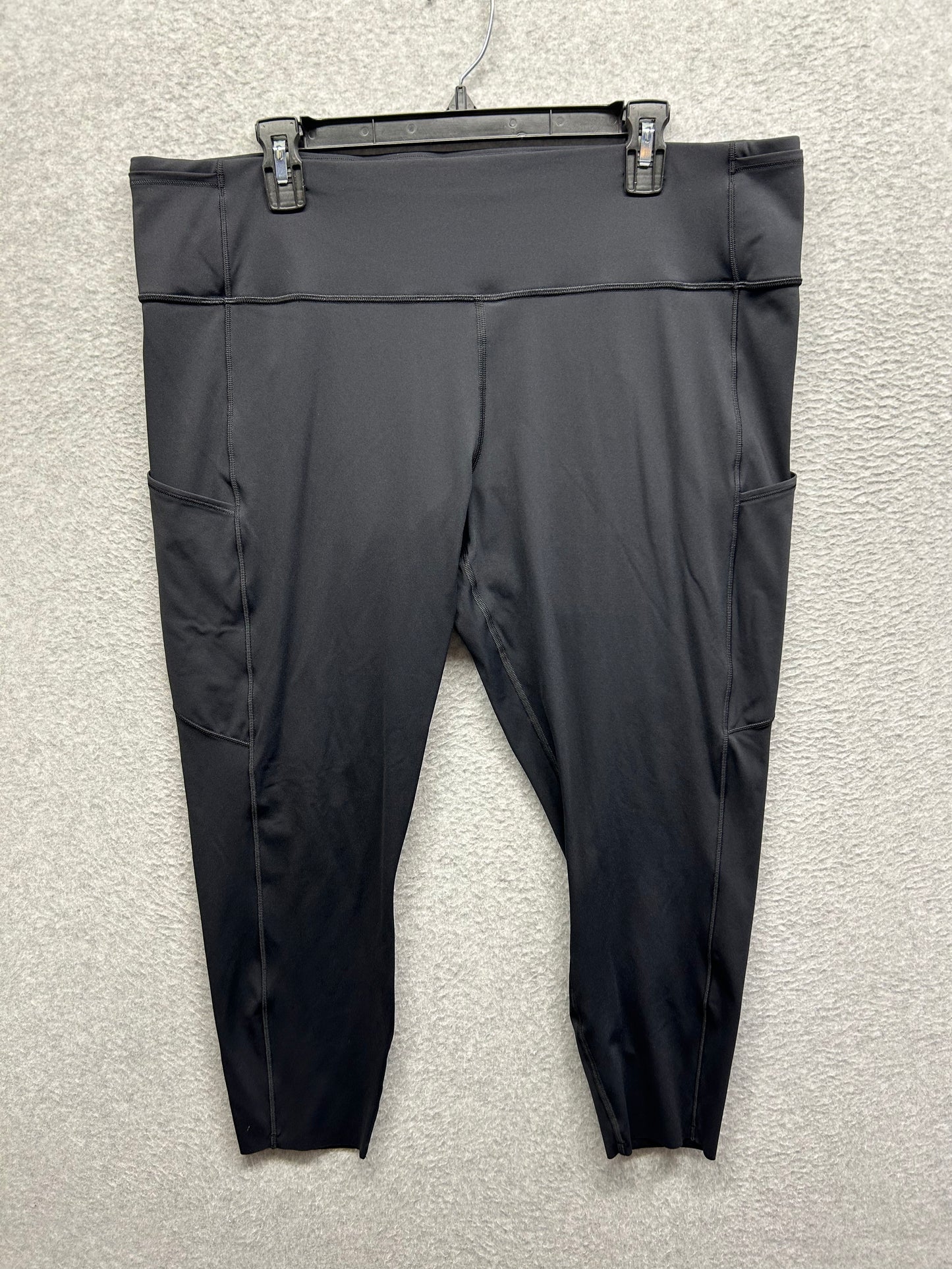 Lululemon Fast & Free 7/8 Tight II Nulux 23" Size 20 Black