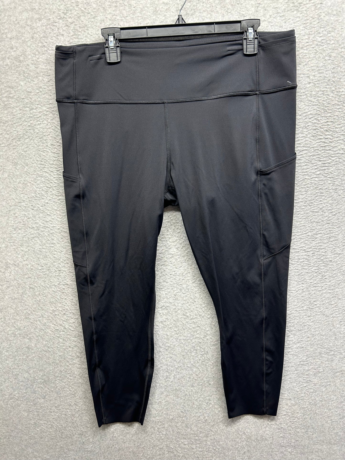 Lululemon Fast & Free 7/8 Tight II Nulux 23" Size 18 Black