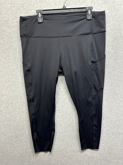 Lululemon Fast & Free 7/8 Tight II Nulux 23" Size 18 Black