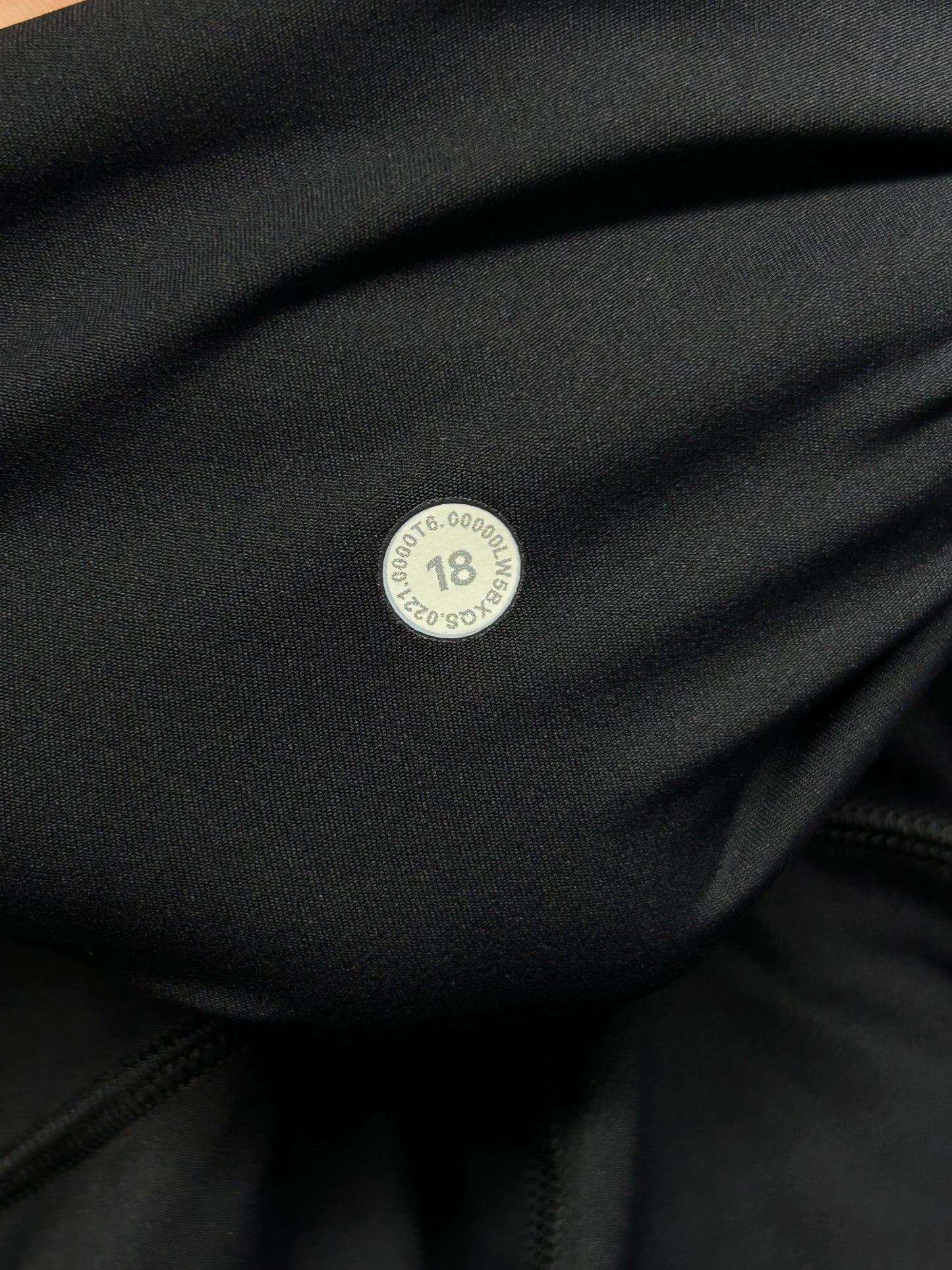 Lululemon Fast & Free 7/8 Tight II Nulux 23" Size 18 Black