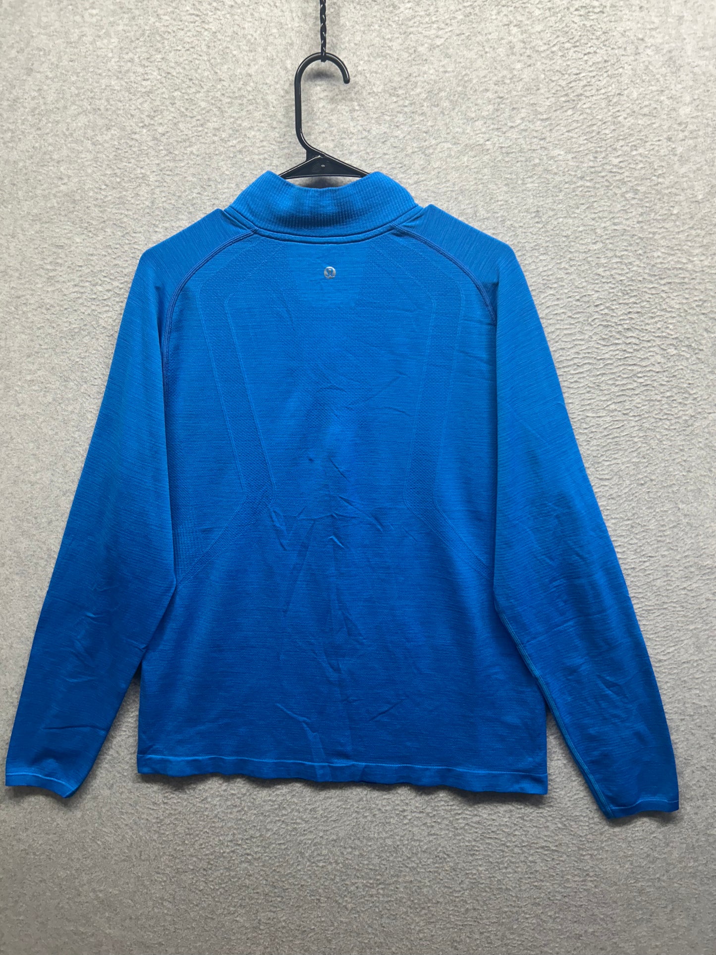 Lululemon Metal Vent Tech Midweight Half Zip Size Large Blazer Blue Tone