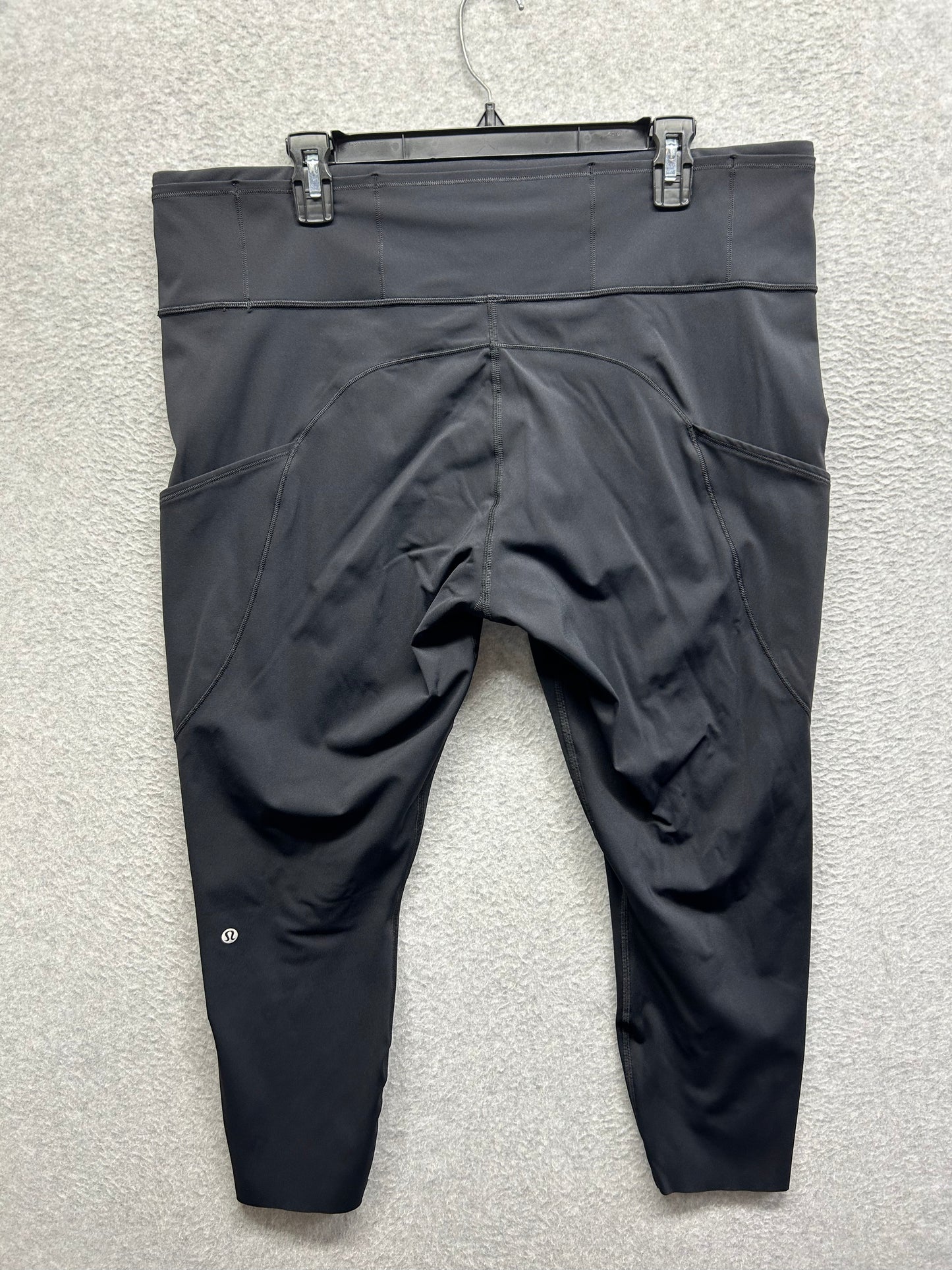 Lululemon Fast & Free 7/8 Tight II Nulux 23" Size 20 Black