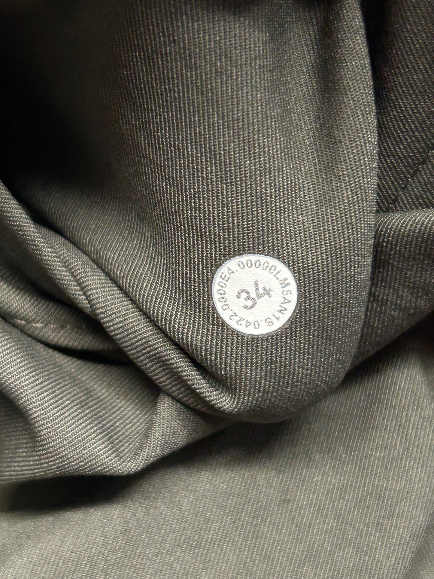 Lululemon ABC Classic-Fit 5 Pocket Pant Warpstreme Size 34x27 Willow Leaf