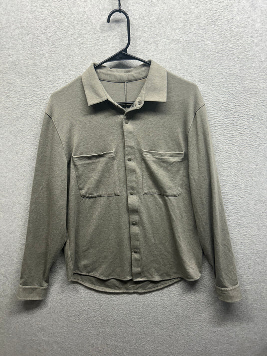 Lululemon Soft Knit Overshirt Heathered Size Medium Gray