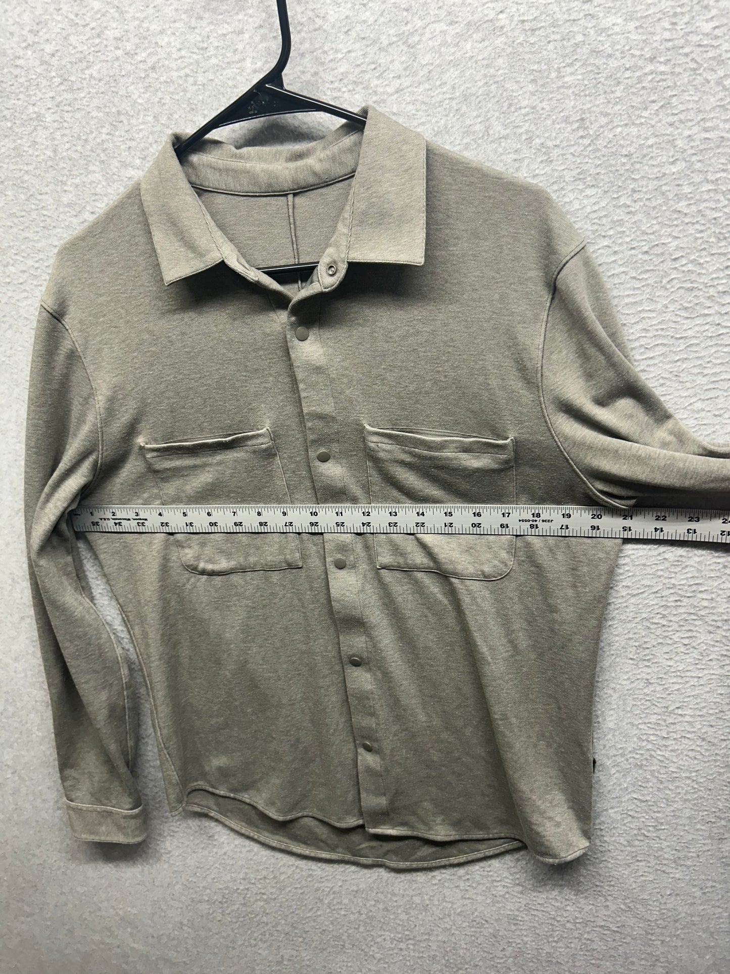 Lululemon Soft Knit Overshirt Heathered Size Medium Gray