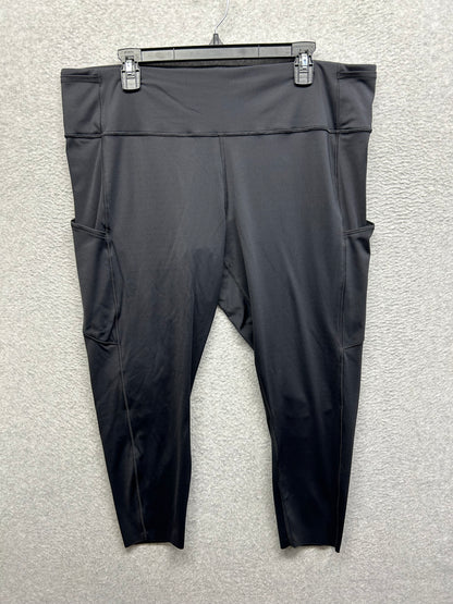 Lululemon Fast & Free 7/8 Tight II Nulux 23" Size 20 Black