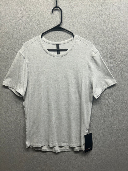 Lululemon 5 Year Basic Tee Size Large Heathered Core Ultra Light Grey