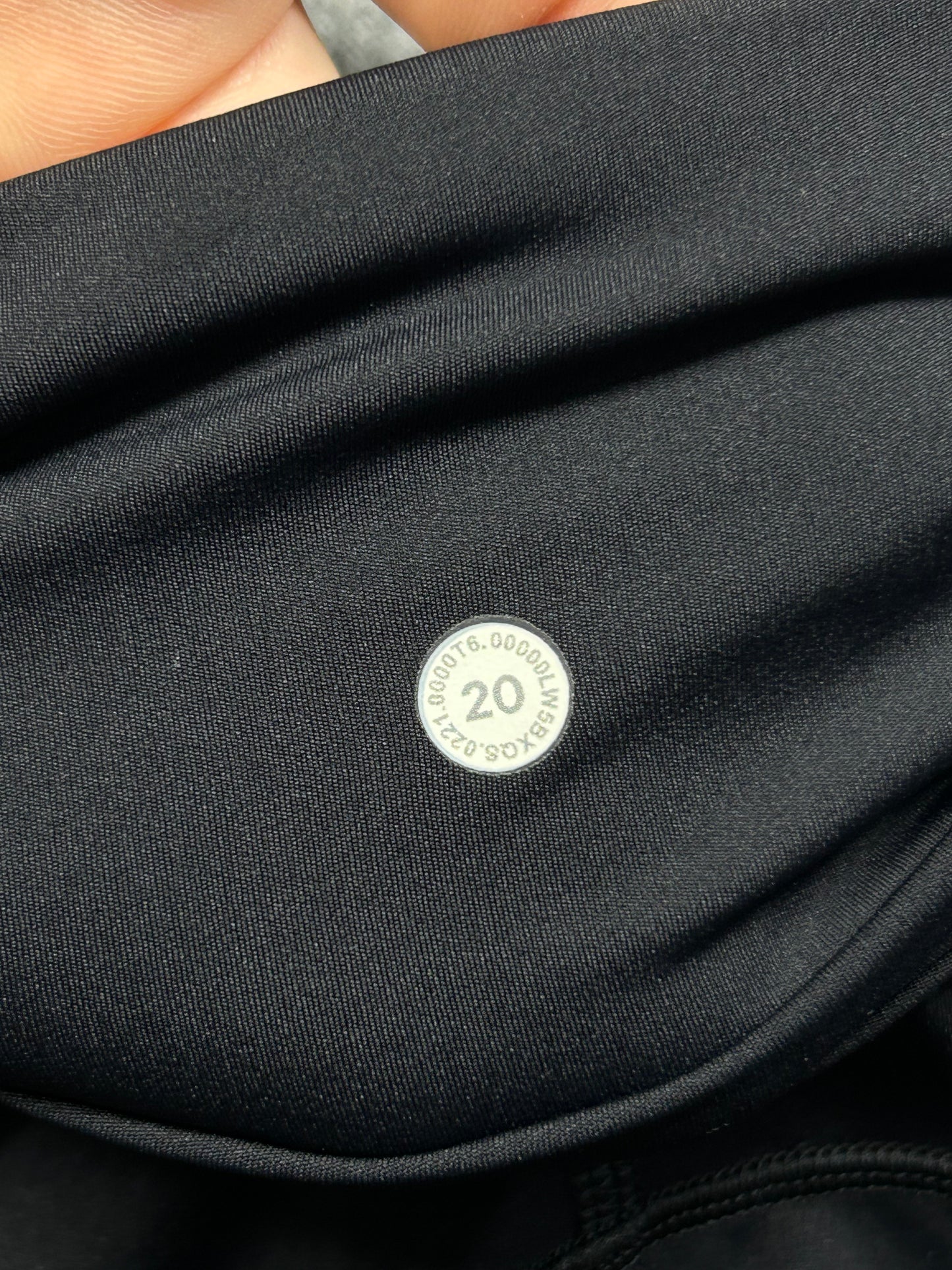 Lululemon Fast & Free 7/8 Tight II Nulux 23" Size 20 Black