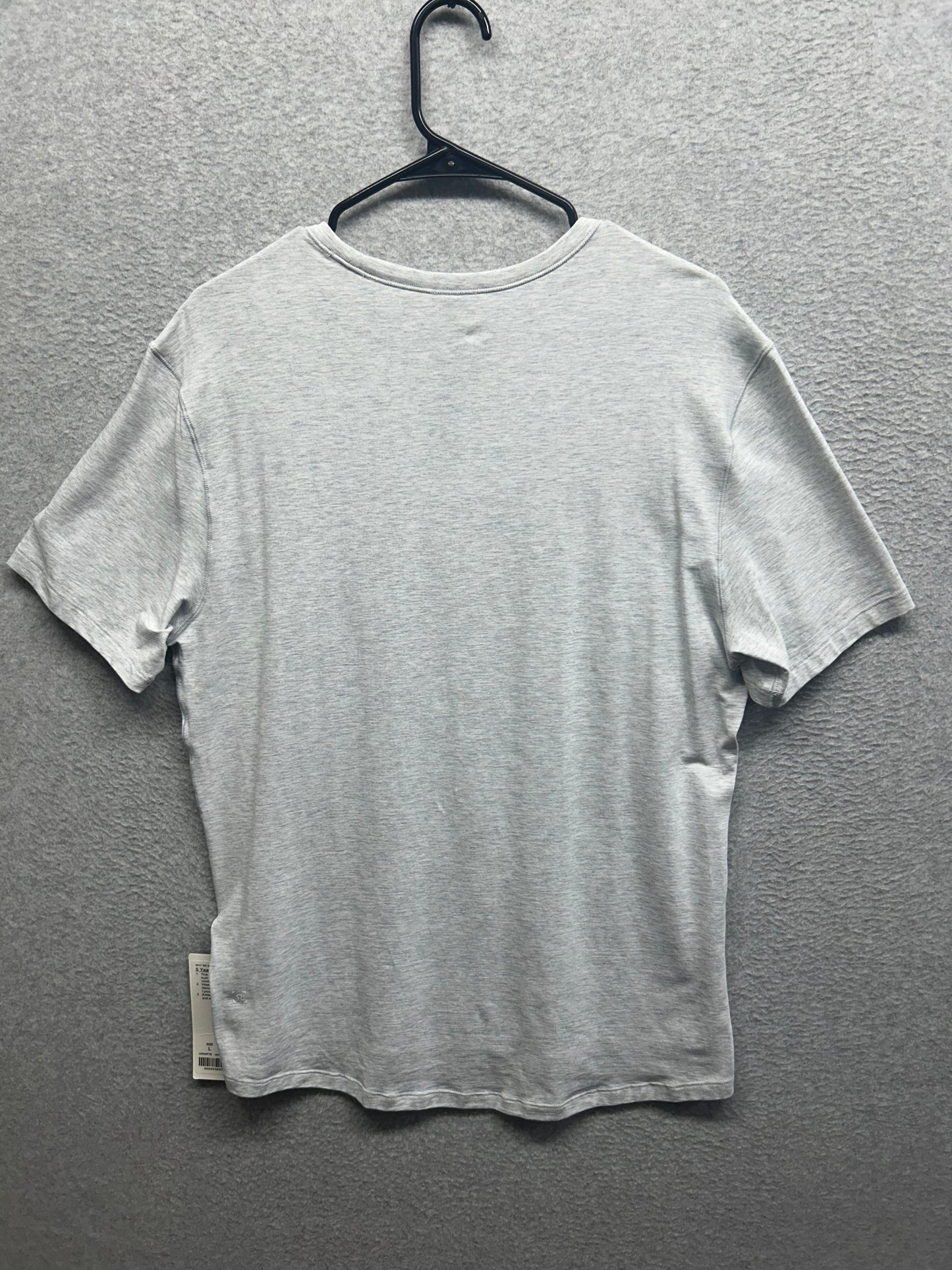 Lululemon 5 Year Basic Tee Size Large Heathered Core Ultra Light Grey