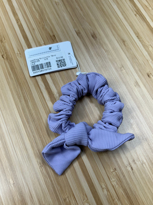 Lululemon Uplifting Scrunchie Bow Lilac Ether
