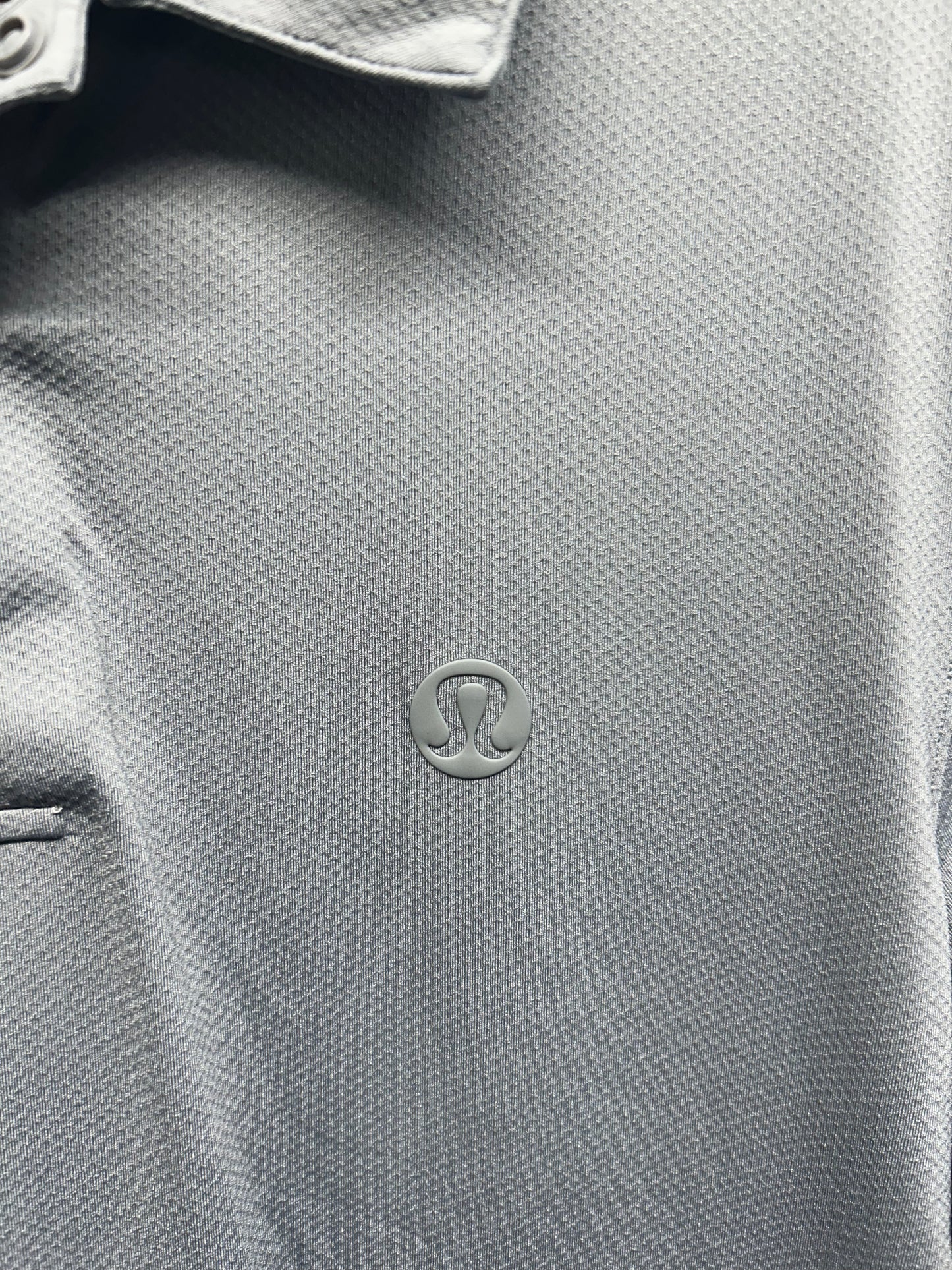 Lululemon Tech Pique Polo Size XL Slick Gray