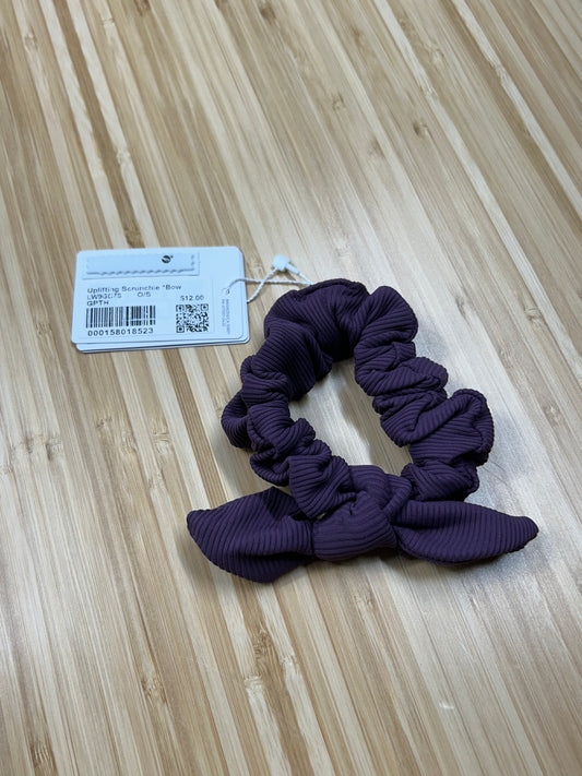 Lululemon Uplifting Scrunchie Bow Grape Thistle