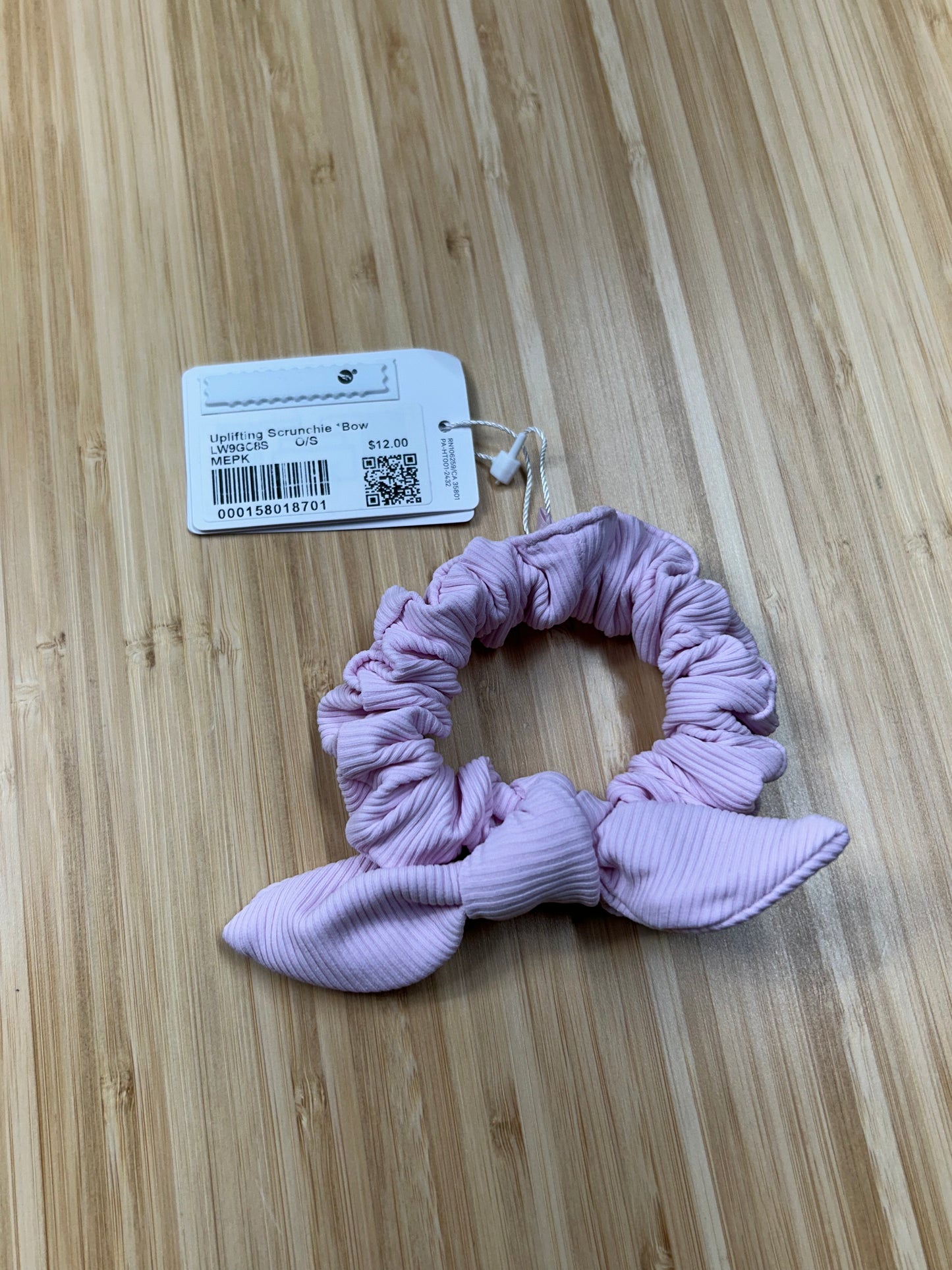 Lululemon Uplifting Scrunchie Bow Meadowsweet Pink