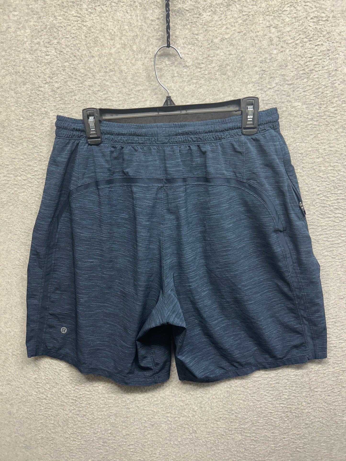 Lululemon Pace Breaker Short Linerless 9" Size XL Heather Allover Iron Blue True Navy