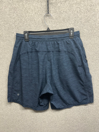 Lululemon Pace Breaker Short Linerless 9" Size XL Heather Allover Iron Blue True Navy