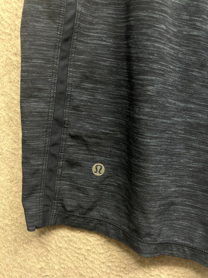 Lululemon Pace Breaker Short Linerless 9" Size XL Heather Allover Iron Blue True Navy