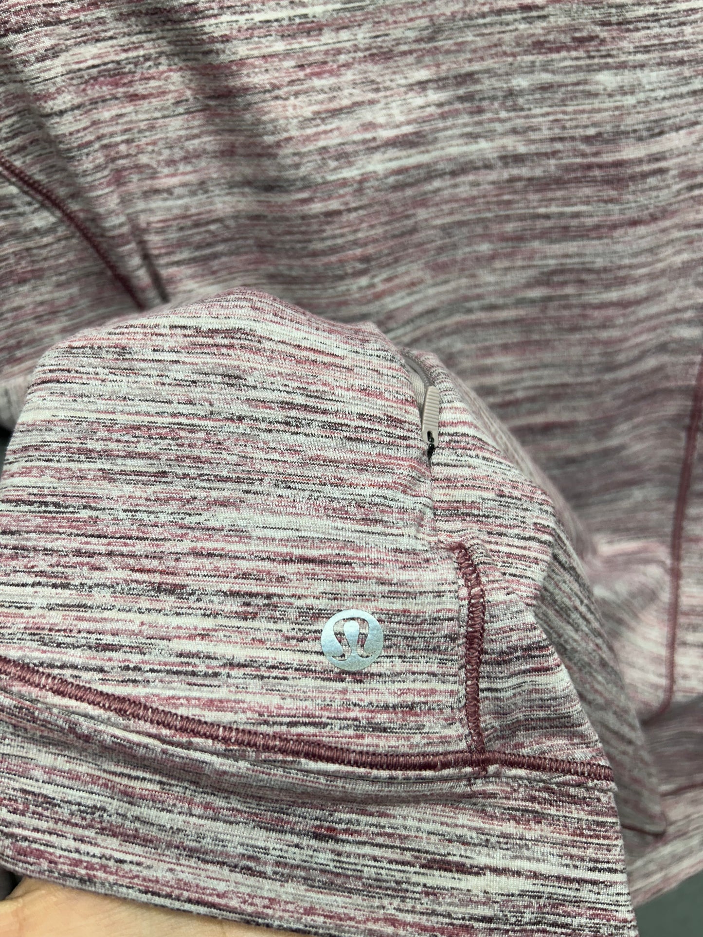 Lululemon Close to Crossing Long Sleeve Size Medium M Space Dye Camo Plumful Smoky Blush