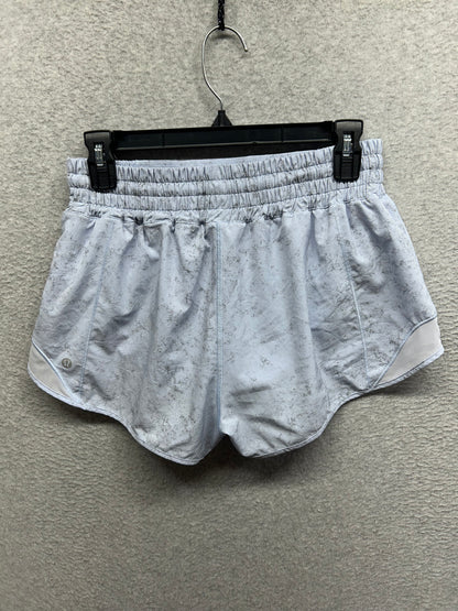 Lululemon Hotty Hot High-Rise Lined Short 2.5" Size 8 Gravel Dust Pastel Blue Multi