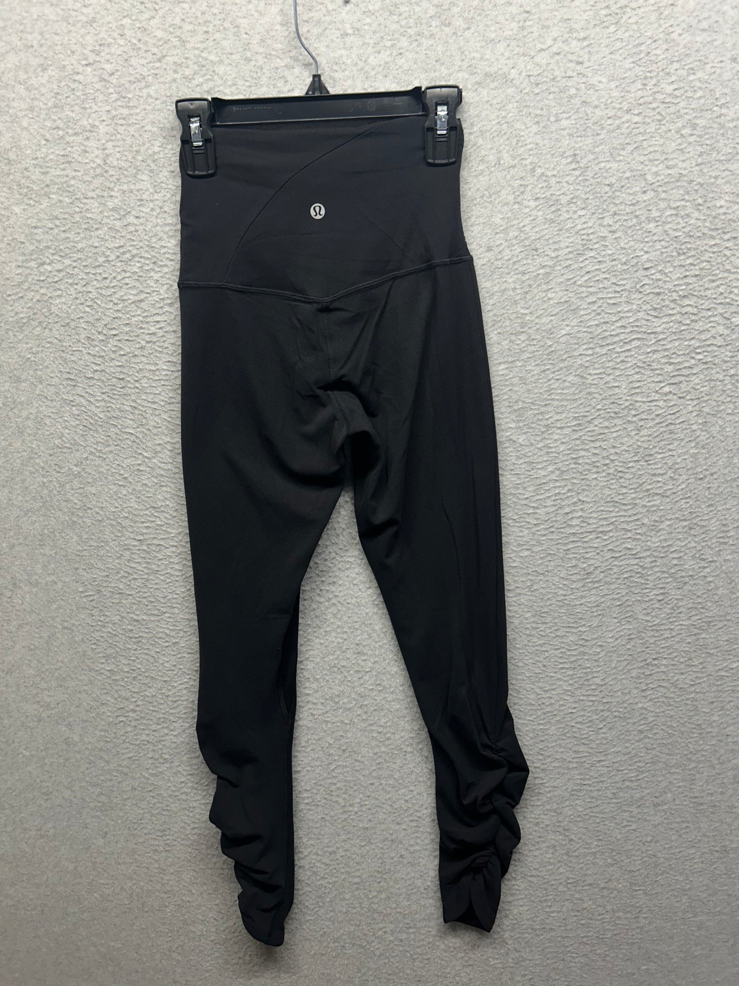 Lululemon Align High-Rise Ruched Waist Pant 25" Size 2 Black