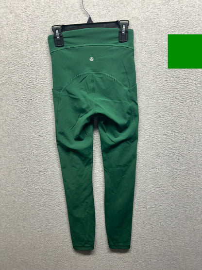 Lululemon Power Thru High-Rise Tight 25" Size 2 Everglade Green