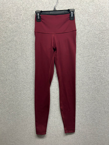 Lululemon Wunder Under High-Rise Tight 28" Luxtreme Size 2 Deep Rouge