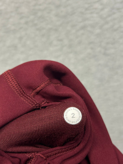 Lululemon Wunder Under High-Rise Tight 28" Luxtreme Size 2 Deep Rouge