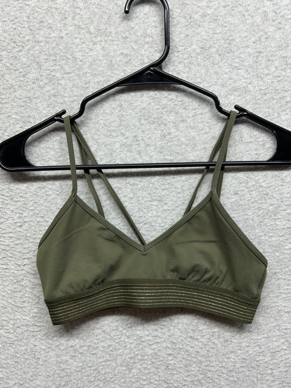 Lululemon Principal Dancer Golden Lining Bralette Size Small / 2-4 Armory