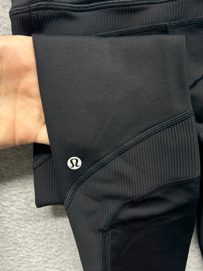 Lululemon Keep The Fleece Tight 28" Size 2 Black