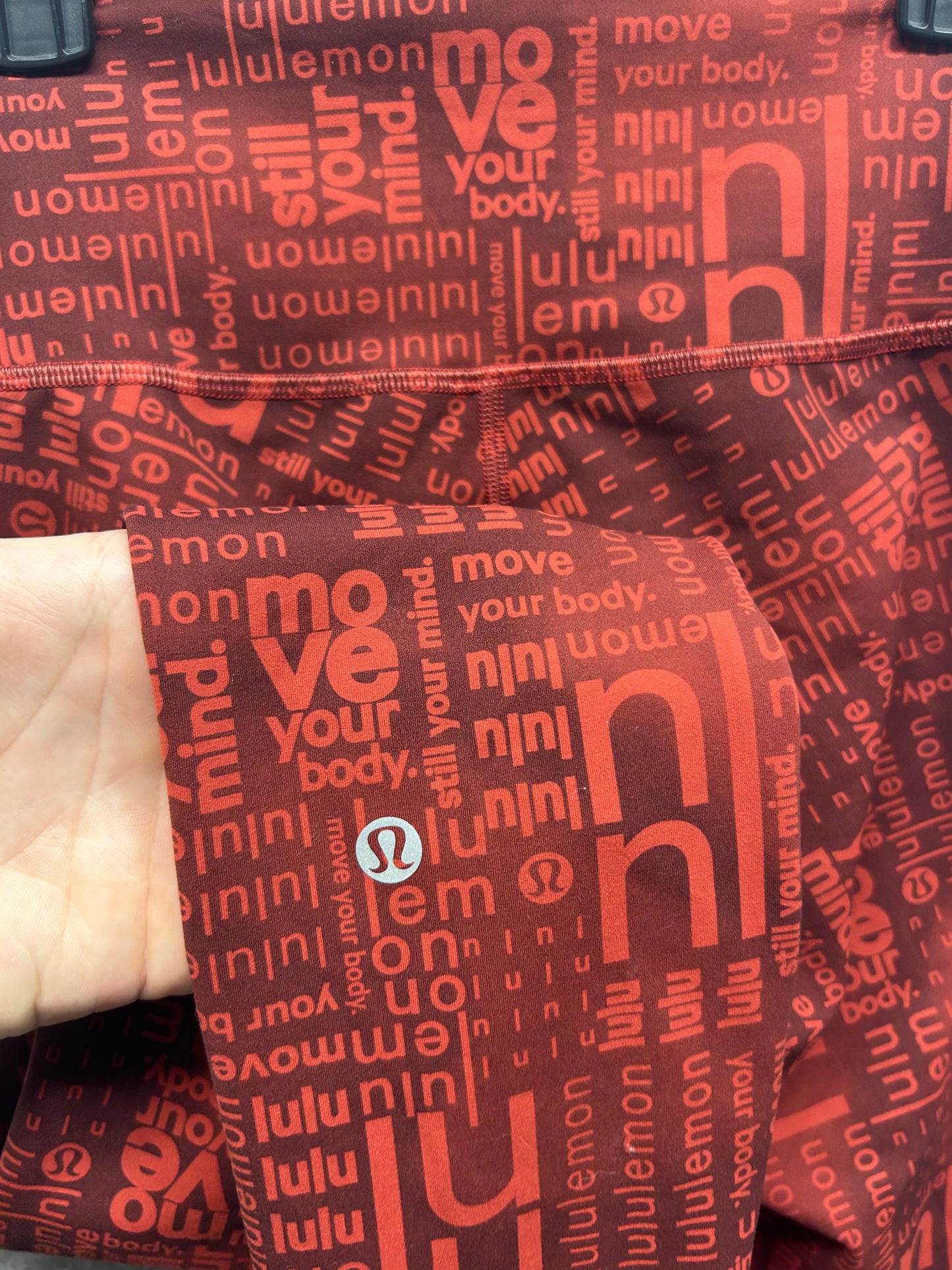 Lululemon Wunder Train Contour Fit High-Rise Tight 25" Size 2 Lululemon Ombre Red Multi