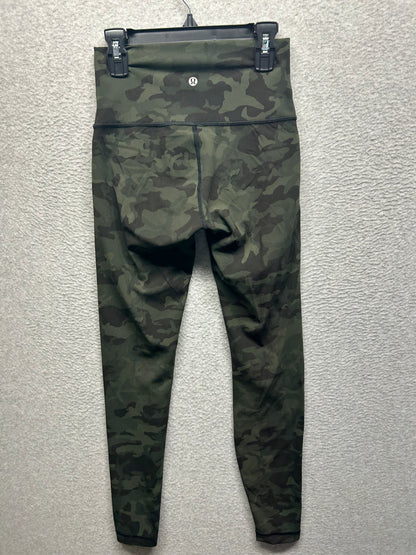 Lululemon Wunder Under High-Rise Tight 28" Size 4 Incognito Camo Multi Gator Green