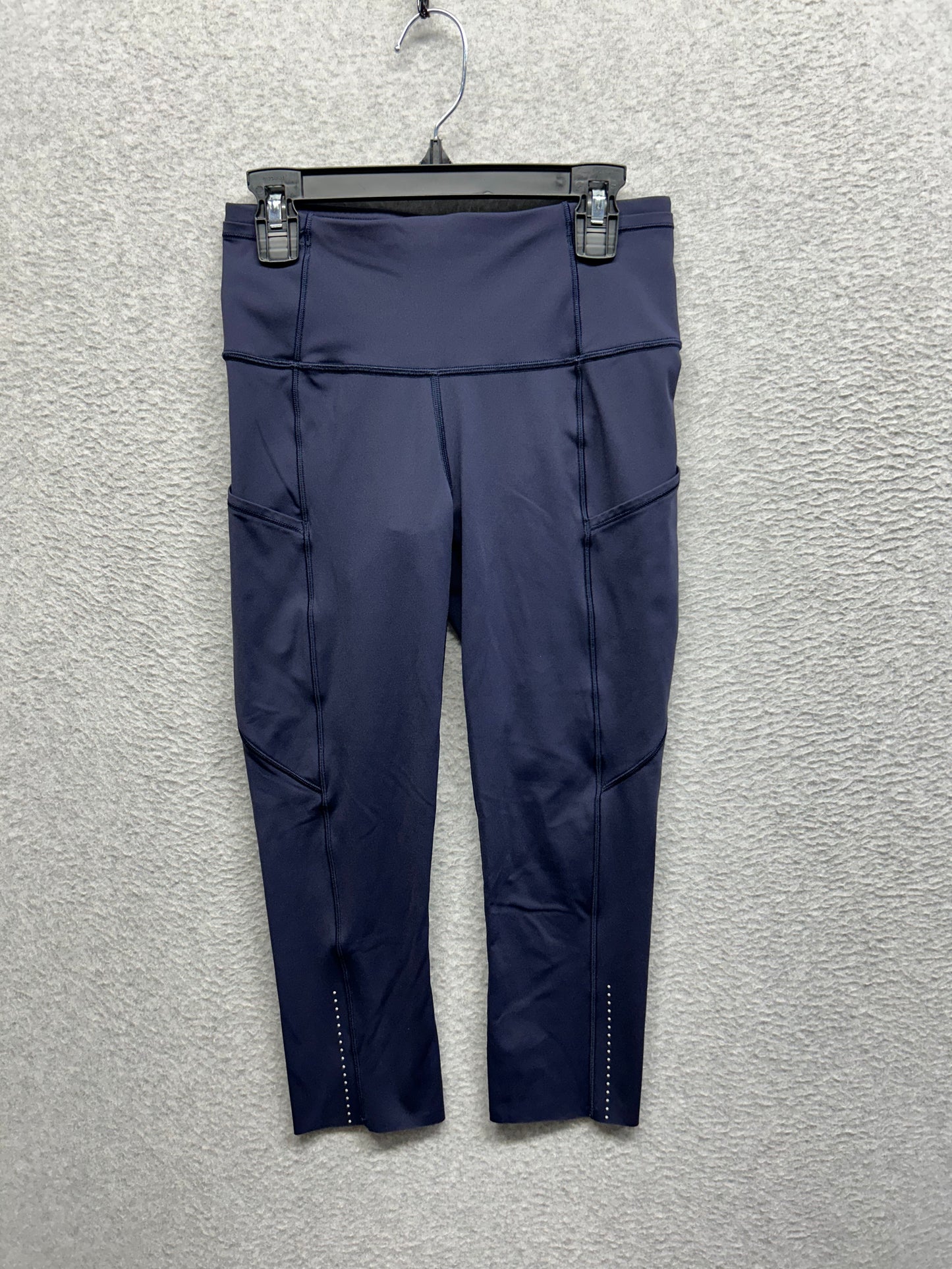 Lululemon Fast & Free Crop II Nulux 19" Size 4 True Navy