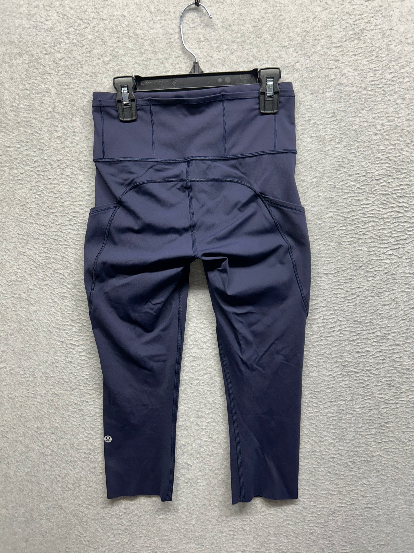 Lululemon Fast & Free Crop II Nulux 19" Size 4 True Navy