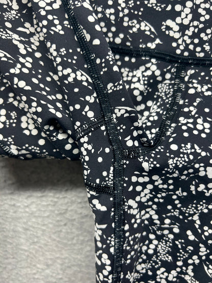 Lululemon Fast & Free Crop II 19" Size 4 Chirasu Black