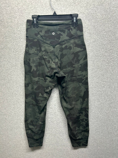 Lululemon Align Jogger Crop 23" Size 4 Incognito Camo Multi Gator Green