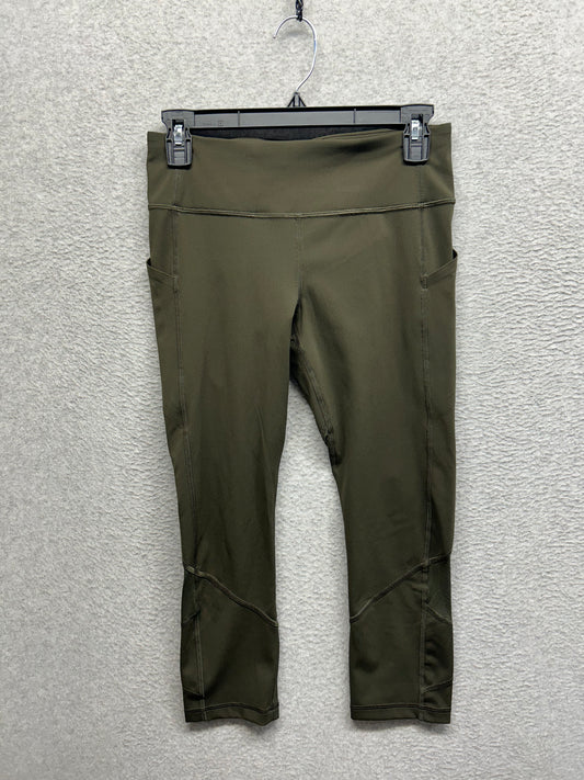 Lululemon Pace Rival Crop Luxtreme 22" Size 6 Dark Olive