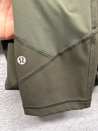Lululemon Pace Rival Crop Luxtreme 22" Size 6 Dark Olive