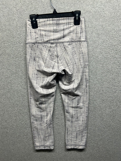 Lululemon Wunder Under Crop 21" Size 4 Action Jacquard Moonphase Silver Lining