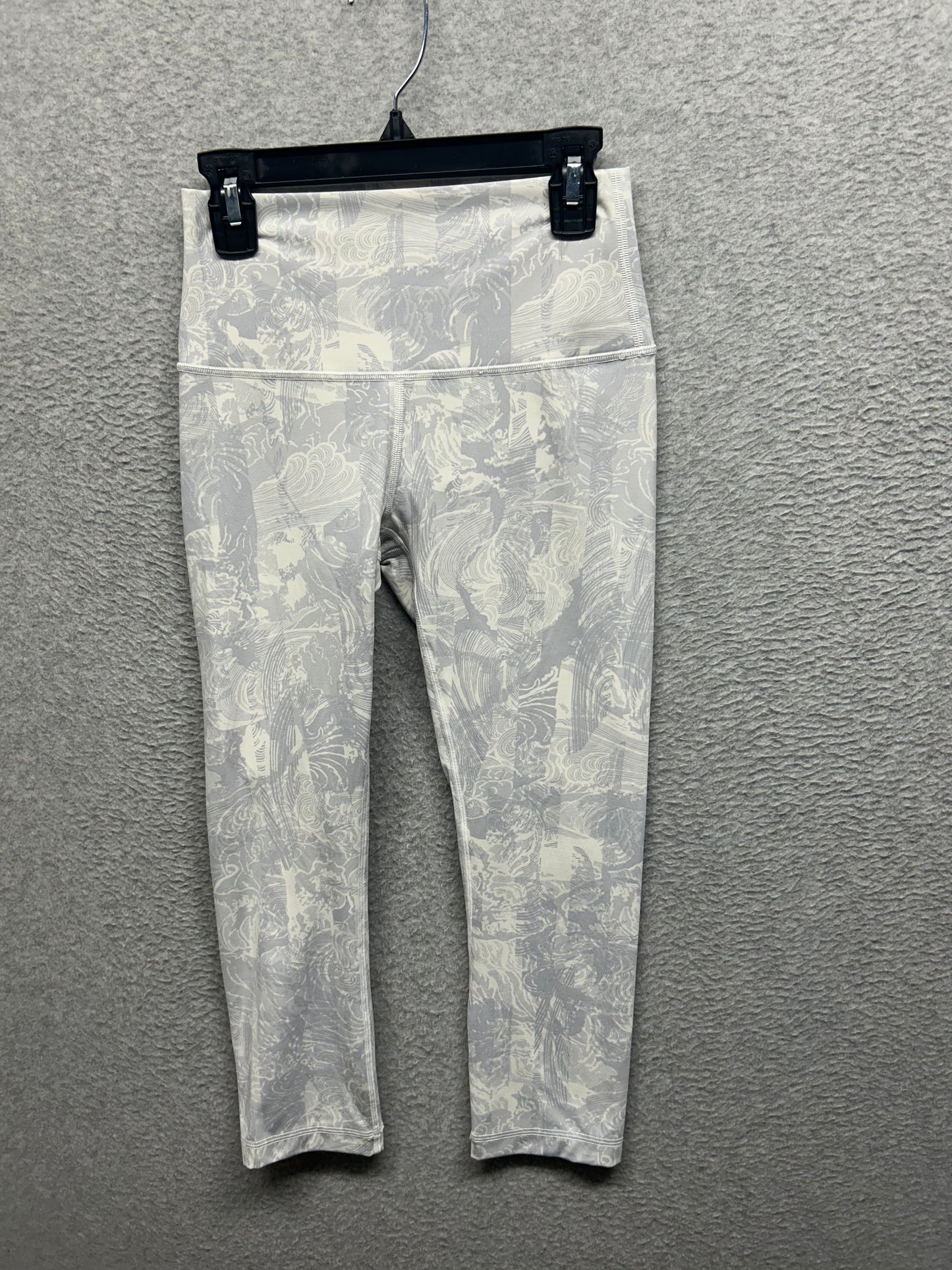 Lululemon Wunder Under Crop 21" Size 4 Eternal Wave White