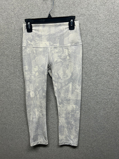 Lululemon Wunder Under Crop 21" Size 4 Eternal Wave White