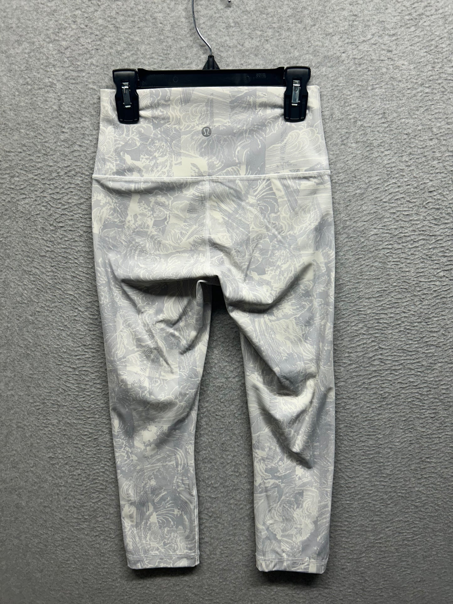 Lululemon Wunder Under Crop 21" Size 4 Eternal Wave White