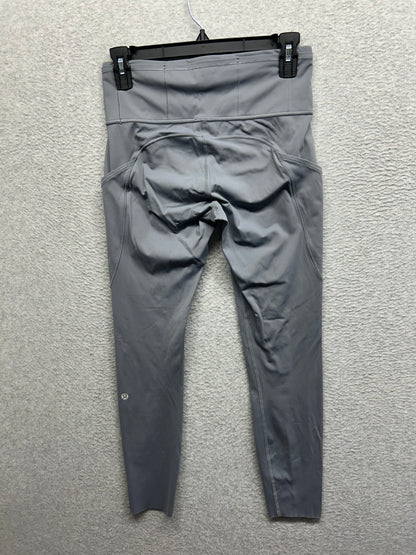 Lululemon Fast & Free 7/8 Tight II Nulux 25" Size 6 Dark Carbon